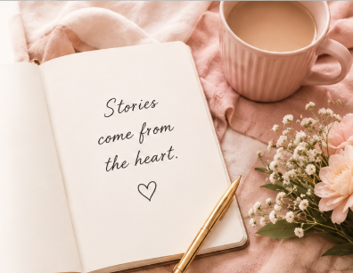 Stories come from the heart notebook