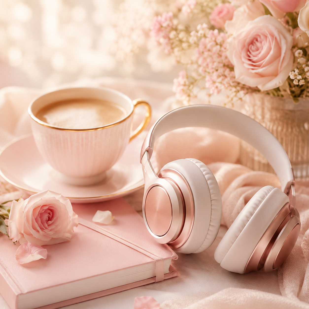 Pink stationery